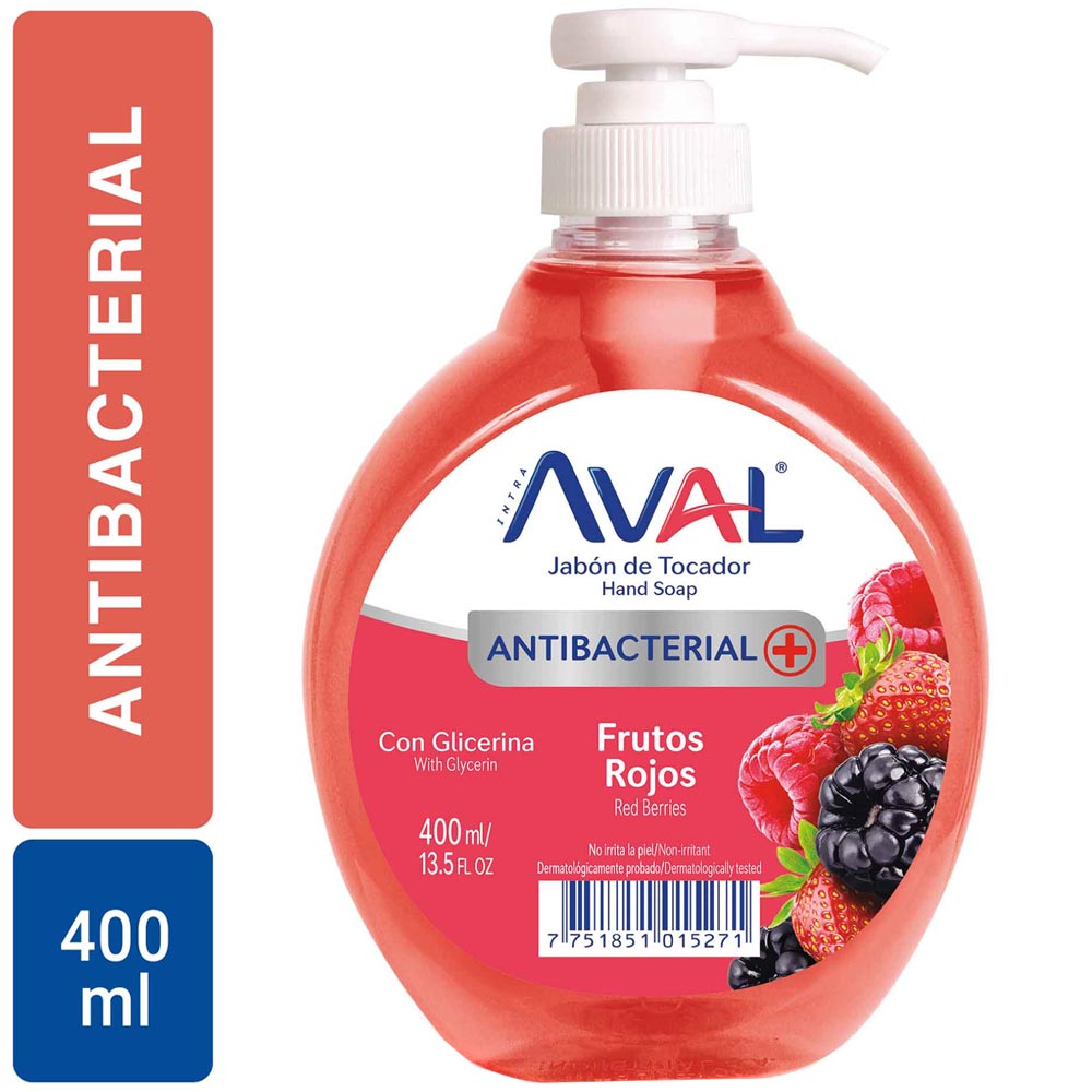AVAL JABON LIQUIDO FRUTOS ROJO