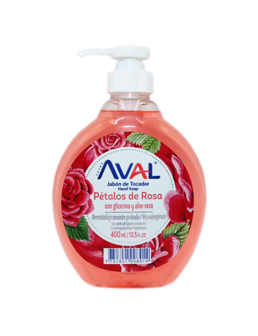 AVAL JABON LIQUIDO PETALOS