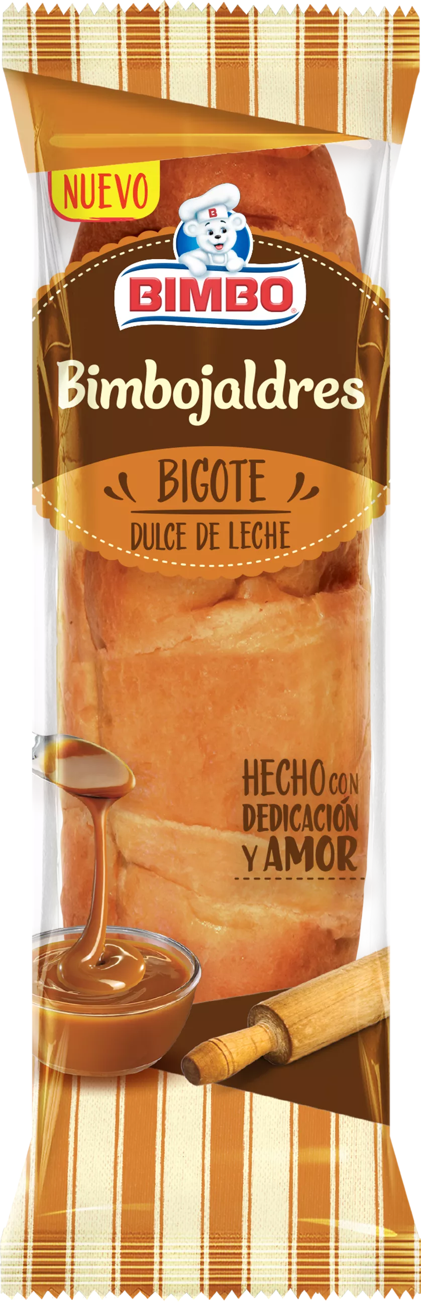 Bigote Relleno Dulce de Leche