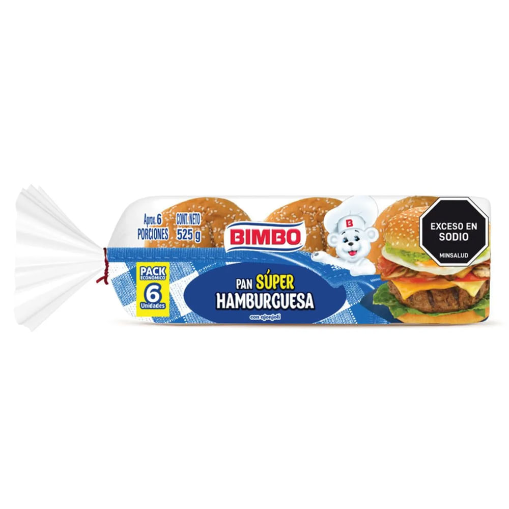 BOMBO PAN SUPER AMBURGUESA