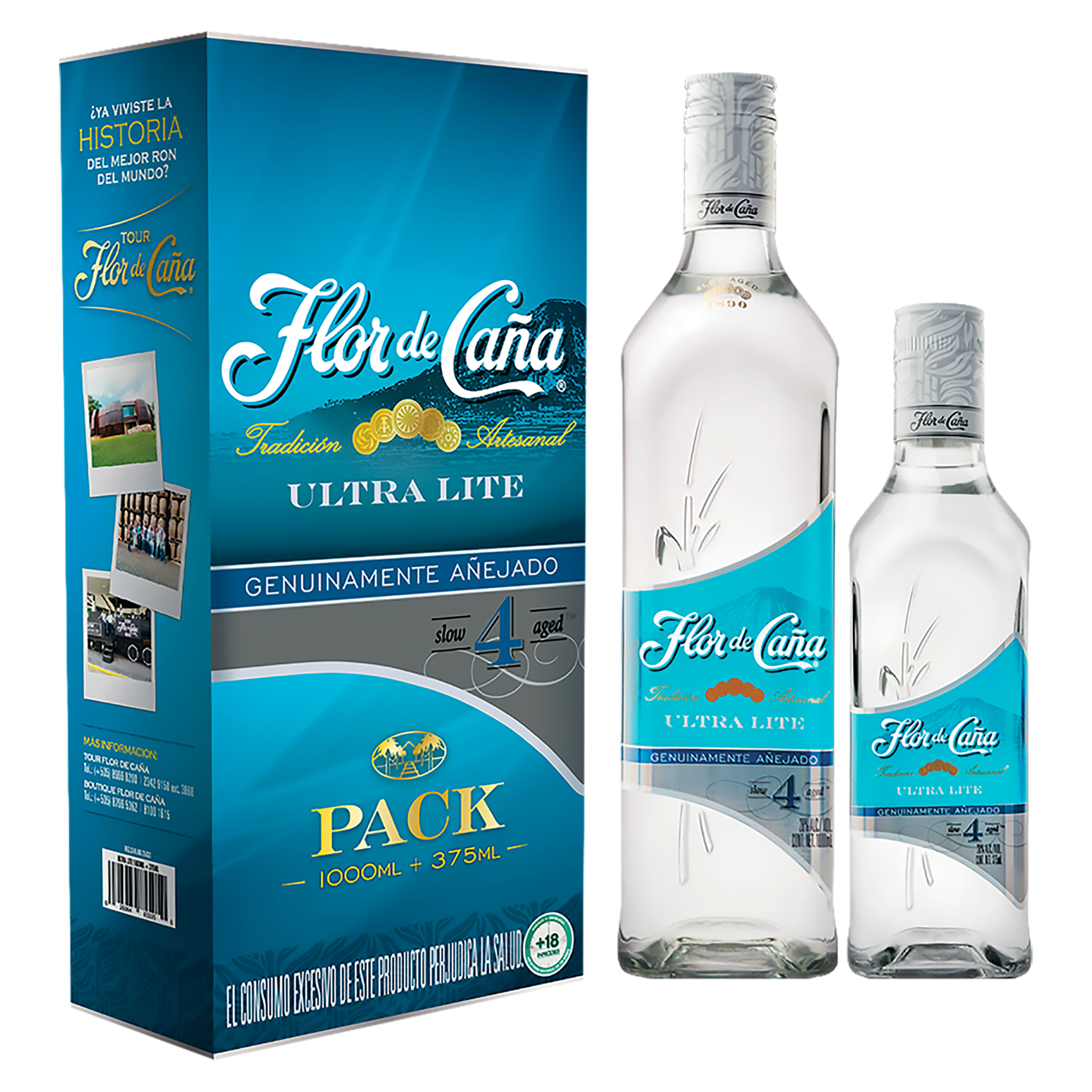 FLOR DE CAÑA ULTRA LITE 375ML