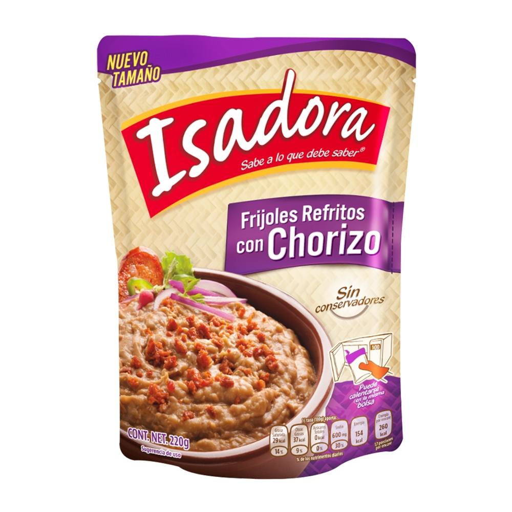FRIJOLES CON CHORIZO EN BOLSA