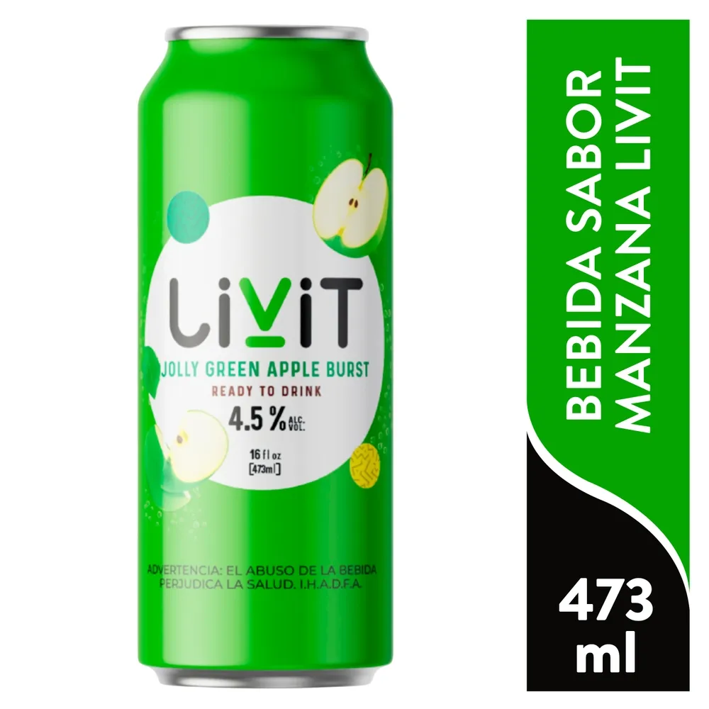 LIVIT MANZANA VERDE 473ML