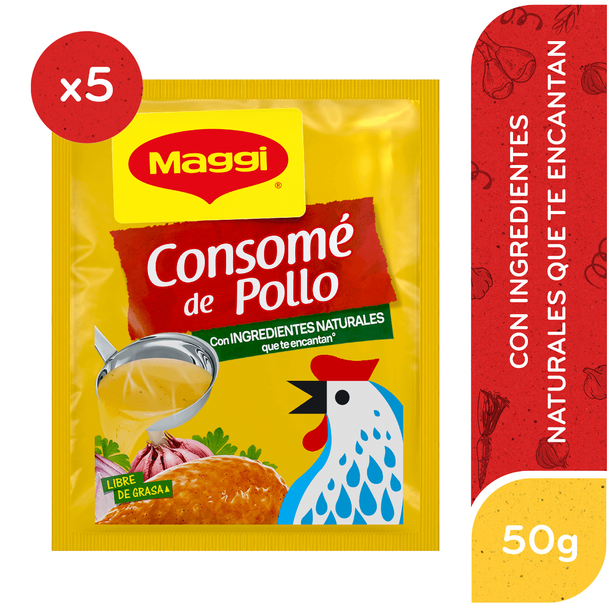 Magui consome pollo