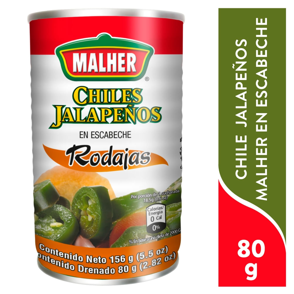 MALHER CHILES JALAPEÑOS RODAJA
