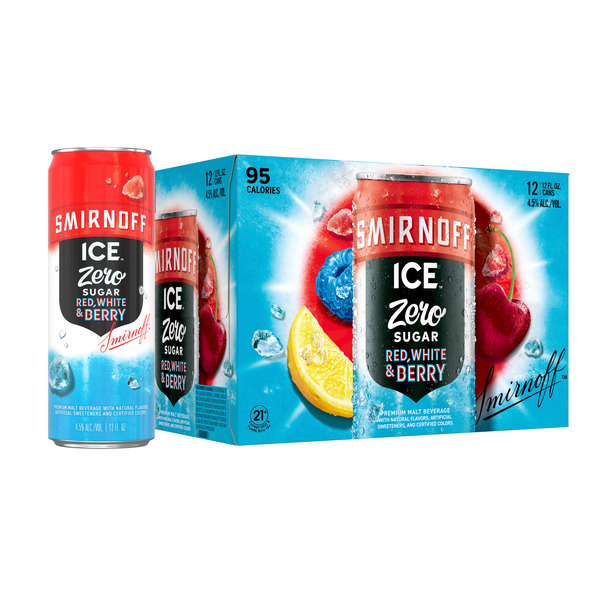 SMIRNOFF ICE ZERO RED WHITE