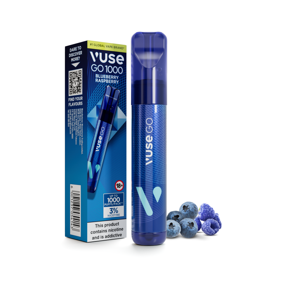 Vuse Go 1000 blueberry rasberr